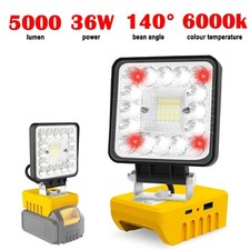 Lampada da lavoro led 36W lampada a batteria per faretto portatile da cantiere Dewalt 18V con 3 modalità