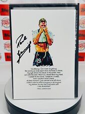 ⚽?Stampa Paul GAZZA Gascoigne?Inghilterra dedicata, disegnata a mano e firmata personalmente