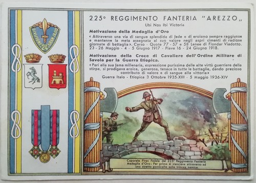 Cartolina 225 reggimento - cartolina,