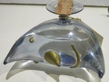 vecchia bottiglia in vetro soffiato MEZZALUNA BEPI TOSOLINI ACQUAVITE FRIULANA