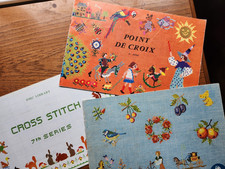 3 libri punto croce DMC serie