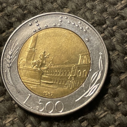 Moneta 500 lire - lire, 1987