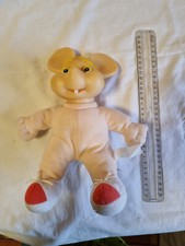 PUPAZZO TOPOGIGIO TOPO GIGIO STOFFA E PLASTICA VINTAGE