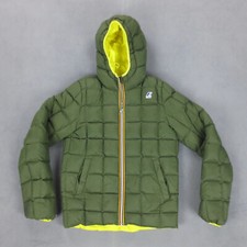 Doudoune K-Way Jacques Thermo Plus Double Femme S Kaki Capuche Nylon