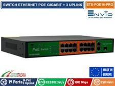 19 PORTE SWITCH ETHERNET POE