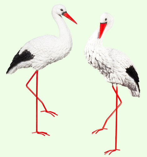 Coppia uccellini statua