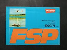catalogo FSP Graupner Modellismo aereo e navale 1970/71