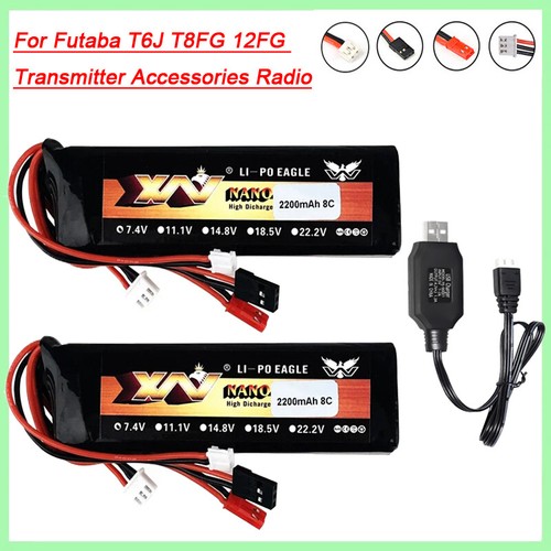 Batteria lipo 2200mah - 7.4v, per
