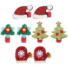  15 pezzi di albero di Natale cappello calzino corna mollette per capelli