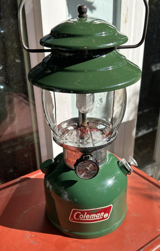 Lanterna vintage coleman verde - vintage,