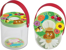 . Boccetta Grande in Legno, Mini Terrario Con Ingrandimento 3X E Fori D'Aria, Le