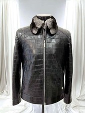 Giacca uomo pelle nera