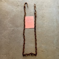 Antica CATENA CON GANCIO in FERRO BATTUTO inizio '900