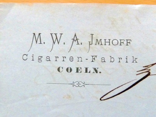 Colonia 1889 fattura m - colonia, 1889,