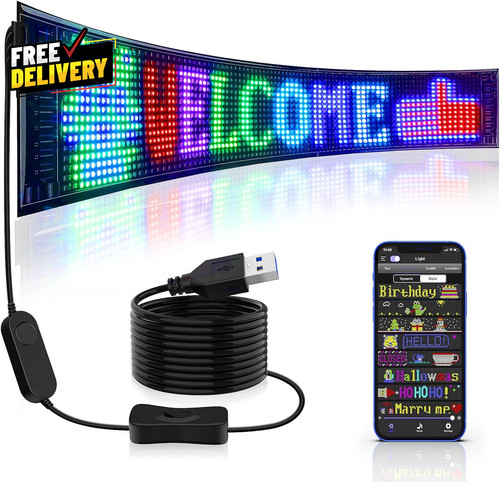 Insegna led scorrevole - scorrevole, 27x5