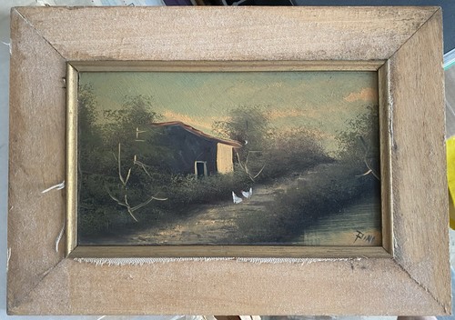 Quadro olio legno - a,