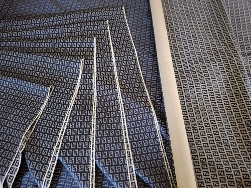 Tessuto jacquard stile fendi - stile,