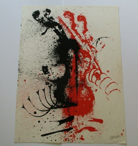 Arman serigrafia astratta - serigrafia,