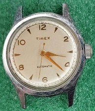 Lotto Orologio C1654 Uomo Funzionante Early Timex Viscount Campo Militare Automatico Vintage