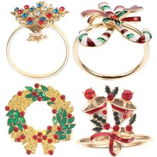  4 Pcs Anello Portatovagliolo