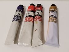 SET 4 COLORI AD OLIO ANNI 90 FERRARIO VAN DICK 60 ml BLU ROSSO OCRA