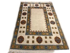 Lana moderna Nepal Super Himalaya annodata a mano 190x135 con certificato