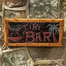 Insegna Bar Legno Tiki Bar