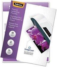 Sacchetti Laminati Lucidi 11,5x9 Pollici 3Mil Confezione da 50 per Protezione Documenti