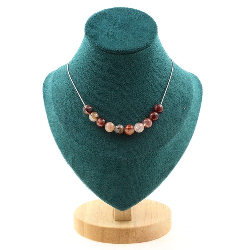 Collana perle quarzo - 10,