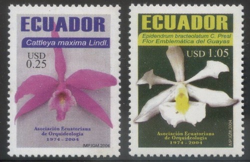Ecuador 2004 mnh orchid - ecuador,