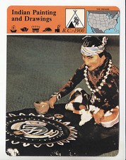 INDIAN PAINTINGS AND DRAWINGS Tribe Artwork History Navajo STORY OF AMERICA CARD