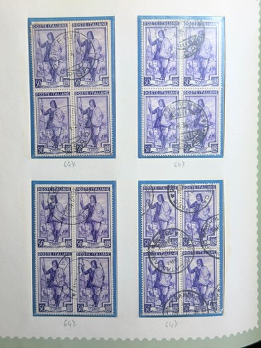 Lotto quartine italia timbrate - lotto,