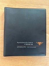 Catalogo pirotecnico FEISTEL 1980 circa corpo segnale, corpo nebuloso ecc. Militaria