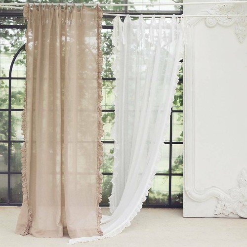 Tenda lunghe lino shabby - lino,