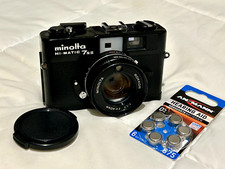 Rare black and CLA'd Minolta Hi-Matic 7SII with Rokkor 40 mm F1.7