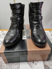 Stivaletti Donna Neri Vera Pelle 38 tacco 5 cm 