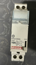 Relè passo-passo Bticino 16A FP2/24NA 2 NA 24V AC 1 Modulo barra DIN