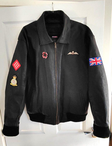 Giacca pelle nera royal air - giacca, di