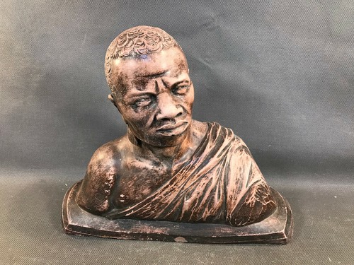 Antica statua busto gesso - statua,