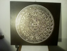 IMMAGINE  ' METALLICA '  SU LEGNO :  ' CALENDARIO  ATZECO - MAYA  '