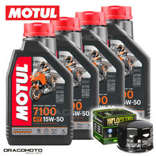 Aprilia Dorsoduro 750 2010-2017 Tagliando Olio Motul 7100 4T 15W-50 4 litri f...