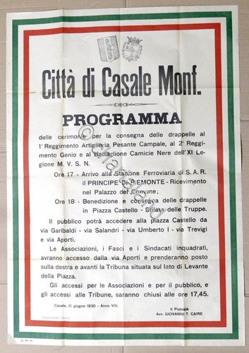 Manifesto casale programma - manifesto,