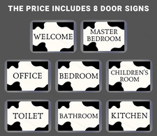 Insegna Porta Stampa Laminata Benvenuto in Diverse Lingue Insegna Camera Decorazione Porta