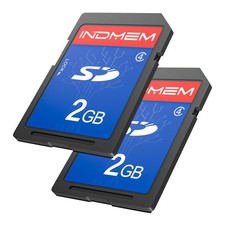 INDMEM Scheda SD 2 GB 2 Packs
