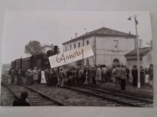 Fotografia Stazione di Budrio Locomotiva a vapore FS Gr 835.001 