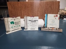 3 Registratori Rain Guage Farm Grain Mangime Semi Assicurazione Fornitura Pubblicità Vint.  
