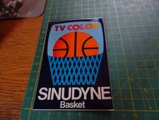 ADESIVO STICKER kleber vintage tv color sinudyne basket