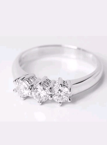 Anello trilogy con brillanti - trilogy,