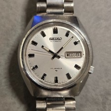 Orologio Seiko 5 7009-8940 Automatico Vintage 17 Gioielli 37mm Acciaio Funziona