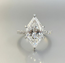 Anello solitario moissanite